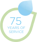seventy five years of service icon
