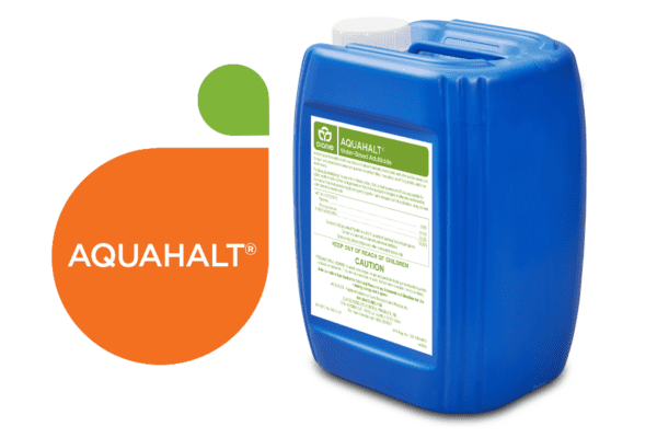 container of aquahalt