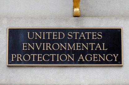 FILE PHOTO: Signage is seen at the headquarters of the United States Environmental Protection Agency (EPA) in Washington, D.C., U.S., May 10, 2021. REUTERS/Andrew Kelly/File Photo