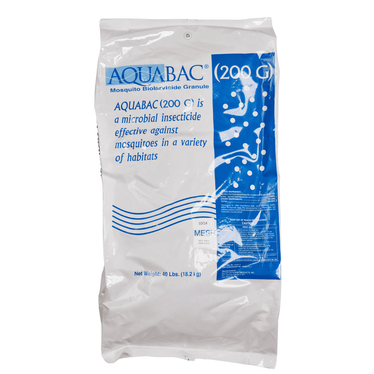 AquaBac 200G forty pound bag