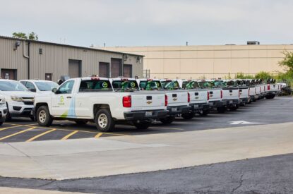 Electric-Mosquito Control Equipment on Clarke fleet vehicles