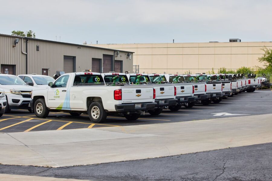 Electric-Mosquito Control Equipment on Clarke fleet vehicles